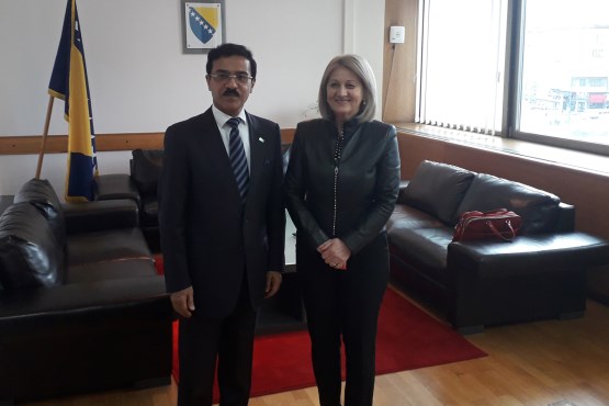 Speaker of the House of Representatives, Borjana Krišto, meets the Ambassador of the Kingdom of Saudi Arabia to BiH